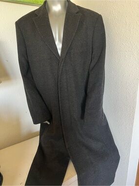 Mantoni wool cashmere blend Topcoat overcoat size 48L